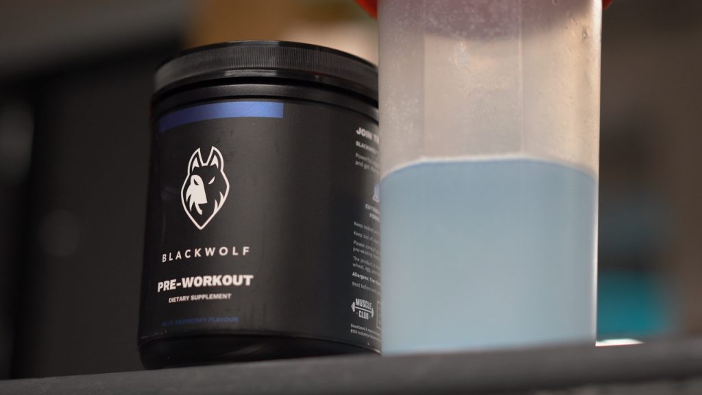 black wolf pre workout drink